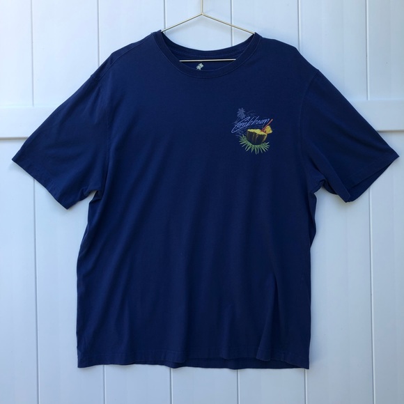 Caribbean Short Sleeve tee shirt Large Men’s blue - Picture 3 of 5